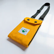 Yellow cotton phone wallet